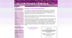Desktop Screenshot of colourpowercrystals.co.uk
