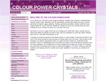 Tablet Screenshot of colourpowercrystals.co.uk